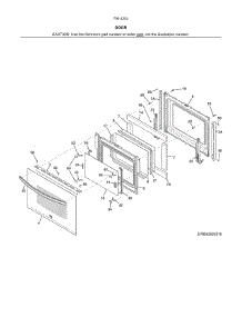Door parts for Kenmore Range 790.42522317 (79042522317, 790 42522317) from AppliancePartsPros.com