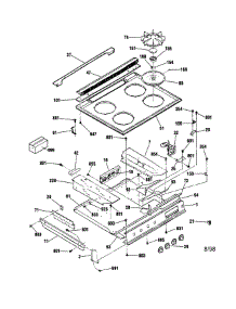 Maintop parts for Kenmore Range 911.36669690 (91136669690, 911 36669690) from AppliancePartsPros.com