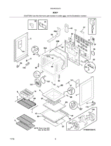 Body parts for Kenmore Range 790.95103410 (79095103410, 790 95103410) from AppliancePartsPros.com