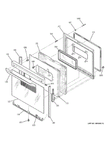 Door parts for Kenmore Range 911.94491301 (91194491301, 911 94491301) from AppliancePartsPros.com