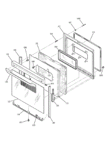 Door parts for Kenmore Range 911.92091301 (91192091301, 911 92091301) from AppliancePartsPros.com