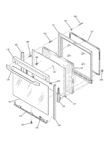 Door parts for Kenmore Range 911.94401301 (91194401301, 911 94401301) from AppliancePartsPros.com