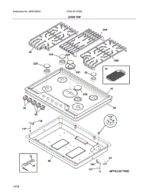 Cook Top parts for Frigidaire Cooktop FPGC3077RSD from AppliancePartsPros.com