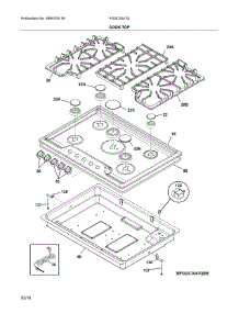 Cooktop parts for Frigidaire Cooktop FGGC3047QSC from AppliancePartsPros.com