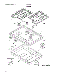 Cooktop parts for Frigidaire Cooktop FGGC3045QWC from AppliancePartsPros.com