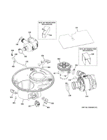 Sump & Motor Mechanism parts for Ge Dishwasher ZDT870SIF0II from AppliancePartsPros.com
