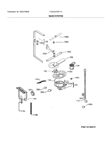 Wash System parts for Frigidaire Dishwasher FGID2476SF1A from AppliancePartsPros.com