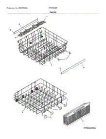 Racks parts for Frigidaire Dishwasher FFID2426TS2A from AppliancePartsPros.com