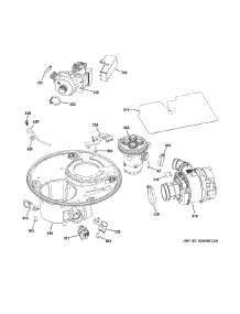 Sump & Motor Mechanism parts for Ge Dishwasher PDT750SMF2ES from AppliancePartsPros.com