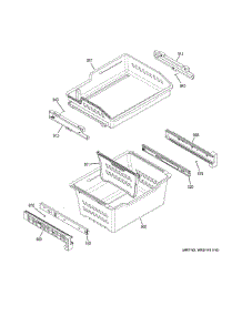 Freezer Shelves parts for Ge Refrigerator GYE18JEMGFDS from AppliancePartsPros.com