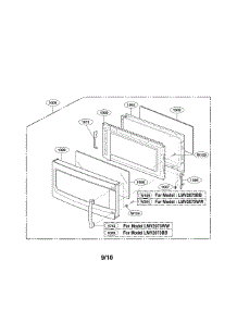 Door Parts (I) parts for Lg Microwave LMV2073WW/01 from AppliancePartsPros.com