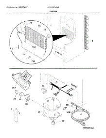 System parts for Frigidaire Freestanding Freezer LFFH20F3QM1 from AppliancePartsPros.com