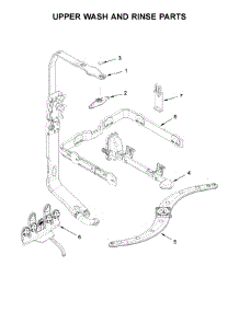 Upper Wash And Rinse Parts parts for Kenmore Dishwasher 665.14793N511 (66514793N511, 665 14793N511) from AppliancePartsPros.com