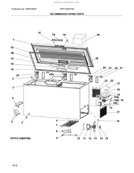 5304512567 - Frigidaire Freezer Thermostat