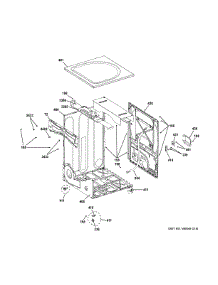 Cabinet & Top Panel parts for Ge Dryer GFD40ESCM0WW from AppliancePartsPros.com