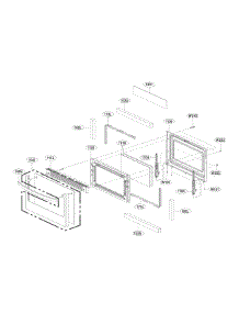 Lower Door Parts parts for Lg Range LDE4415BD/00 from AppliancePartsPros.com