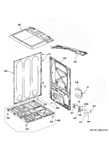 Cabinet & Top Panel parts for Ge Dryer GTD42EASJ1WW from AppliancePartsPros.com