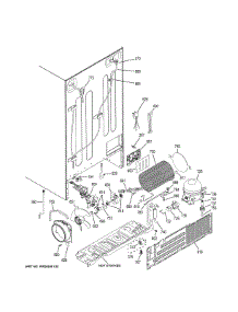 Machine Compartment parts for Ge Refrigerator GSS23HGHKCWW from AppliancePartsPros.com