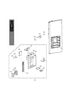 Dispenser parts for Lg Refrigerator LFX23961ST/00 from AppliancePartsPros.com