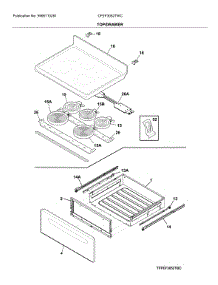 Top / Drawer parts for Frigidaire Range CFEF3052TWC from AppliancePartsPros.com