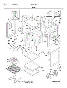 Body parts for Frigidaire Range FFIF3054TSD from AppliancePartsPros.com