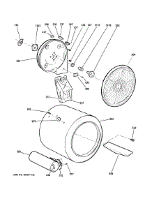 Drum parts for Ge Dryer GTDL210GD3WW from AppliancePartsPros.com