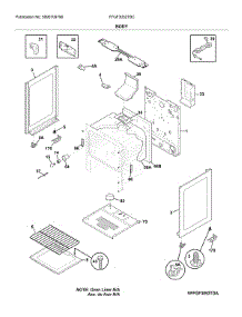 Body parts for Frigidaire Range FFGF3052TBC from AppliancePartsPros.com