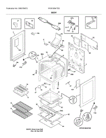 Body parts for Frigidaire Range FFGF3054TDD from AppliancePartsPros.com