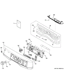 Control Panel parts for Ge Dryer GHDS365EF0MC from AppliancePartsPros.com