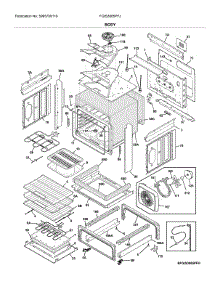 Body parts for Frigidaire Range FGIS3065PFJ from AppliancePartsPros.com