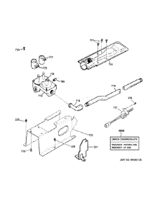 Gas Valve & Burner Assembly parts for Ge Dryer DCCB330GJ2WC from AppliancePartsPros.com