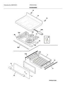 Top / Drawer parts for Frigidaire Range FPEF3077QFJ from AppliancePartsPros.com