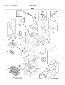 Body parts for Frigidaire Range FGGF3047TFD from AppliancePartsPros.com