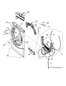 Front Panel parts for Ge Dryer GFDS140ED1WW from AppliancePartsPros.com