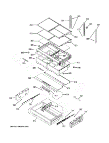 Fresh Food Shelves parts for Ge Refrigerator PYE22PMKJES from AppliancePartsPros.com