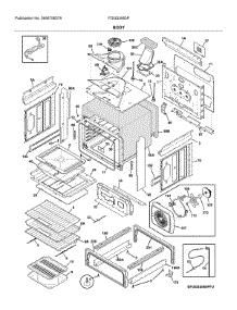 Body parts for Frigidaire Range FGGS3065PBU from AppliancePartsPros.com