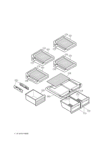 Refrigerator Parts parts for Lg Refrigerator LFX25961SW/00 from AppliancePartsPros.com