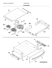 Top / Drawer parts for Frigidaire Range FFES3026TSD from AppliancePartsPros.com