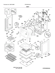 Body parts for Frigidaire Range CFEH3054USA from AppliancePartsPros.com