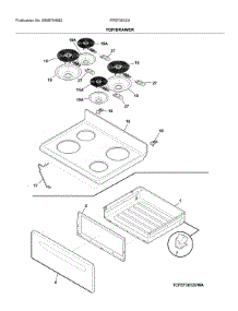Top / Drawer parts for Frigidaire Range FFEF3012UWA from AppliancePartsPros.com