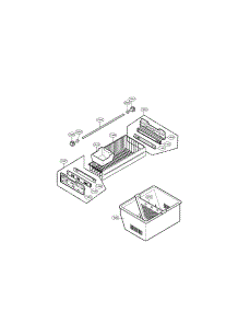 Freezer Parts parts for Lg Refrigerator LFX25960SW/00 from AppliancePartsPros.com