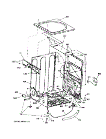 Cabinet & Top Panel parts for Ge Dryer GFDS175GH2DG from AppliancePartsPros.com
