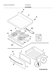 Top / Drawer parts for Frigidaire Range FGIF3036TFC from AppliancePartsPros.com
