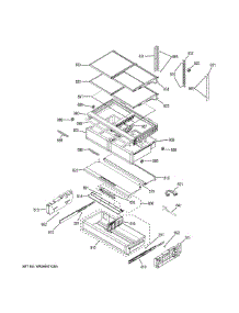Fresh Food Shelves parts for Ge Refrigerator CFE28USHNSS from AppliancePartsPros.com