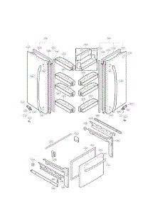 Door Parts parts for Lg Refrigerator LFC21776ST/01 from AppliancePartsPros.com