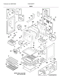 Body parts for Frigidaire Range FGEF3059TFF from AppliancePartsPros.com