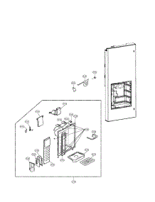 Dispenser parts for Lg Refrigerator LFX25971SW/00 from AppliancePartsPros.com