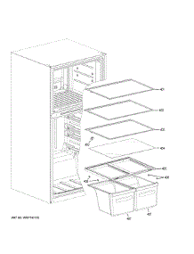 Shelves & Drawers parts for Ge Refrigerator GTS21FSKDSS from AppliancePartsPros.com