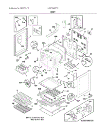 Body parts for Frigidaire Range LGEF3046TFE from AppliancePartsPros.com