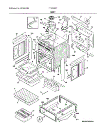 Body parts for Frigidaire Range FFGS3025PBK from AppliancePartsPros.com